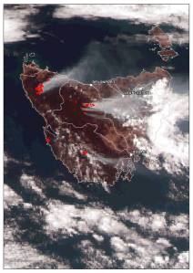satellite image of the fires