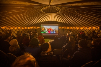 Cradle Mountain Film Festival - Forest Yurt Cinema Photo Pete Wyllie